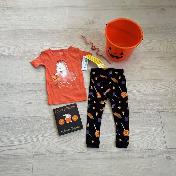 Halloween Bundle Ghost Spooky Sweet 18 month Outfit Set NWT - Picture 10 of 13